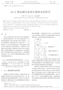 FeC微电解法处理压裂废水的研究万里平