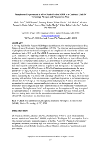 PhosphorousRequirementsinaPostDenitrification