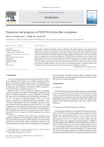 PreparationandpropertiesofPVDFPVAhollowfibermembra