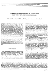 VALIDATIONOFTHESWATMODELONALARGERWERBASINWITHPOINT
