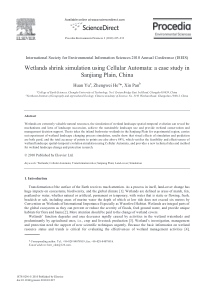WetlandsshrinksimulationusingCellularAutomataacase