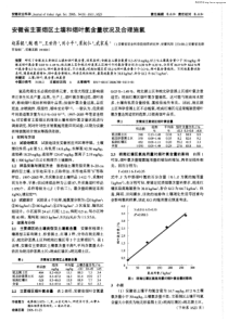 安徽省主要烟区土壤和烟叶氯含量状况及合理施氯
