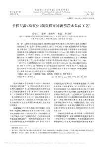 半程混凝臭氧化陶瓷膜过滤新型净水集成工艺