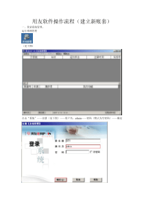 用友通软件操作流程(建立新账套)