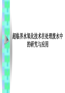 超临界水氧化技术SCWO