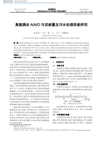 臭氧耦合AAO污泥减量及污水处理效能研究