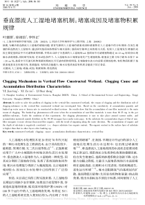 垂直潜流人工湿地堵塞机制堵塞成因及堵塞物积累规律