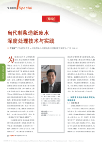 当代制浆造纸废水深度处理技术与实践