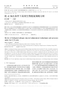 低碳氮比条件下高效生物脱氮策略分析