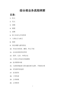 综合部流程