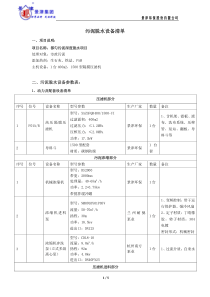 都匀污水厂协议及清单景津