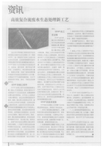 高效复合流废水生态处理新工艺