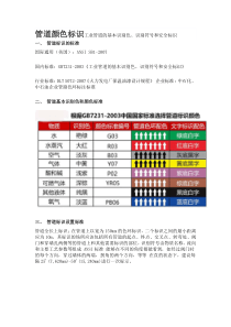 工业管道的基本识别色识别符号和安全标识