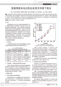 鼓氮喷射床电沉积法处理含锌离子废水