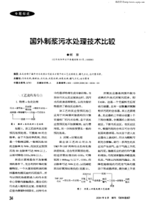 国外制浆污水处理技术比较