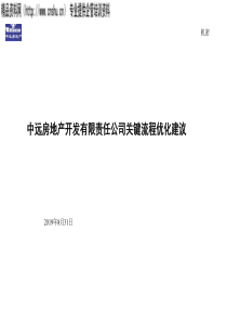 远卓—中远集团的报告关键流程优化建议（PPT58页）