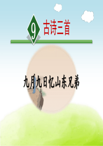 《九月九日忆山东兄弟》(完美版)PPT课件