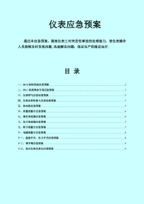 仪表应急预案