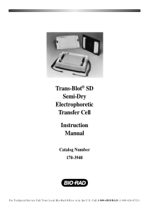 美国Bio-rad伯乐Trans-Blot-SD-半干转印槽使用手册