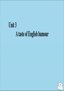 2020年高中英语Unit3AtasteofEnglishhumour单元要点归纳提升课件新人教版必