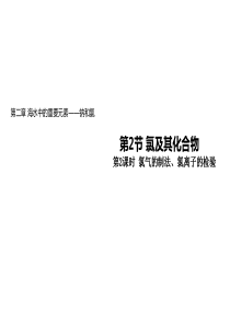高中化学-第二章第二节-氯及其化合物-2-氯气的制法、氯离子的检验课件-新人教版必修第一册