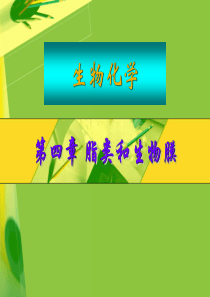生物化学第4章脂类和生物膜xg