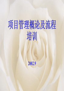 项目管理方法及流程概要