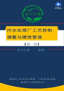 污水处理厂工艺控制调整与绩效管理