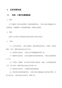 预算制度、职责、流程