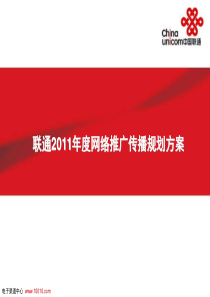 XXXX联通年度网络推广传播规划方案