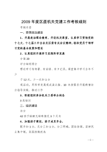 2009年度区直机关党建工作考核细则
