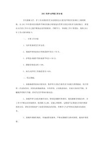 2011年护士护理工作计划