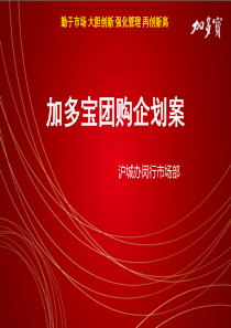 加多宝王老吉网络团购企划案