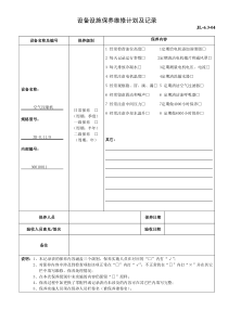 空压机维修保养记录表[1]1