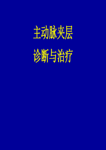 主动脉夹层-ppt课件