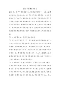 2019年党建工作要点0