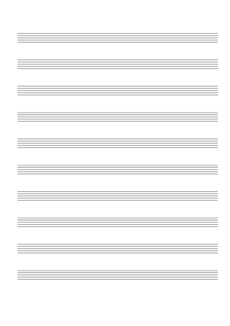 五线谱乐谱空白5-line