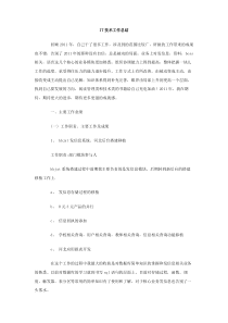 IT技术工作总结