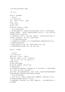 八年级上册语文知识点整理-人教版