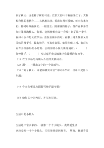 小学五年级语文阅读训练20