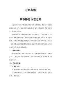模板6隐患排查治理方案
