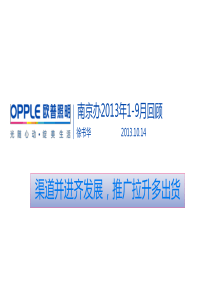 XXXX年1-9月南京办业务总结报告