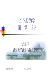 组织行为学第一章 MBA组织行为学导论