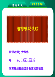 结构试验-模型试验+数据处理