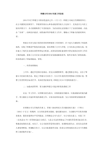 师豪公司2004年度工作总结