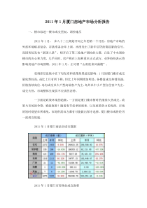 XXXX年1月厦门房地产市场分析报告_12页