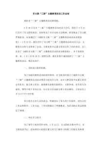 市文联三新主题教育活动工作总结