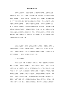 水利发展工作计划