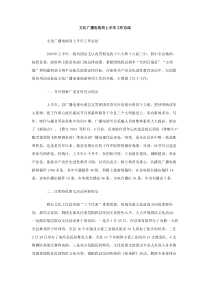 文化广播电视局上半年工作总结