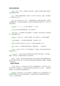 冲锋衣的顶级品牌